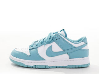 Nike Dunk Low Retro trainers in white and blue original foto 4