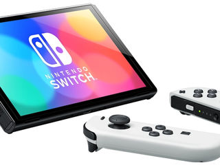 Nintendo Switch OLED + Joy-Con (White) Nou! foto 3