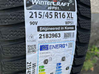 215/45 R16 Kumho Wintercraft WP51/ Монтаж, доставка, livrare foto 2