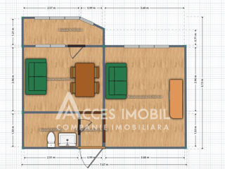 Apartament cu 1 cameră, 34 m², Botanica, Chișinău foto 13