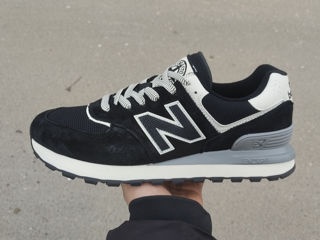 New balance 574 classic black  white (pe loc marimi) foto 3