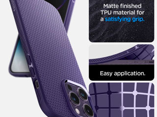 Husa Spigen Liguid Air for IPhone 14 Pro Max Deep Purple foto 4