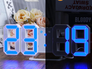 3D светодиодные цифровые часы-с 3D-Эффектом свечения! Новые.