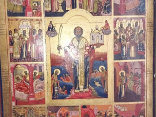 Икона святой николай чудотворец с житием foto 1