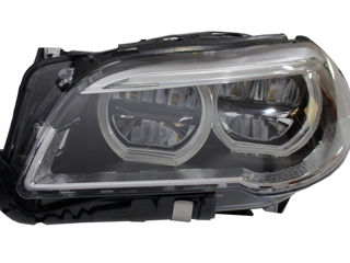 Faruri Full LED compatibil cu BMW F10 F11 5 Seria (2011-2013) Angel Eyes foto 2