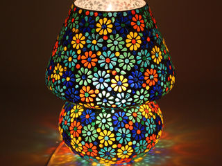 Светильник настольный в индийском стиле с мозаикой ручной работы