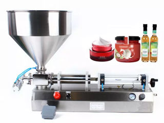 Полуавтоматическая машина для розлива крема, меда, шоколада, соуса, воды