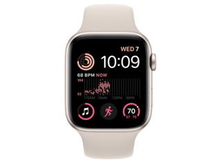 Apple Watch Se 2 44Mm Aluminum Case With Starlight Sport Band, Mnjx3 Gps, Starlight foto 2