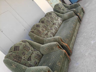 Vind pat sofa cu 2 fotolii toate extensibile Продам софа и 2 кресла раскладные все