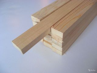 Деревянный строительный брусок 20x40, 40х40мм, сухой,  строганный. foto 1