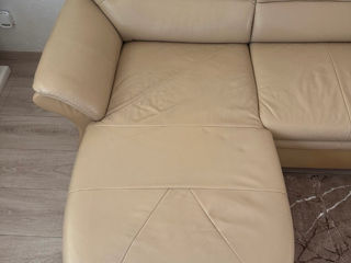 Sofa/canapea din piele naturala foto 3