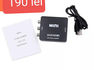 Адаптеры HDMI-DP-DVI-D - VGA-usb Type C-RCA -Mini DP-PS2/WII foto 13