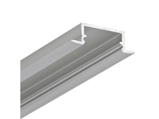 Profil LED încastrat BEGTIN 12, lungime 3 metri, cu ecran de protecție, aluminiu nevopsit (nevopsit)