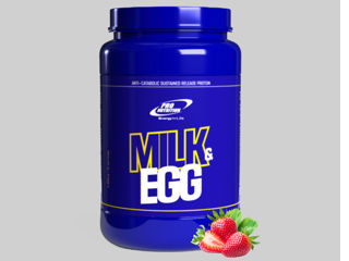 Milk&Egg ,Proteine din lapte și albuș de ou . Căpușună 900g foto 1