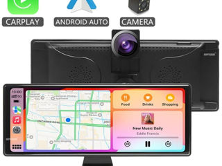 Car play 10.26" Android Auto Registrator cu camera spate foto 3