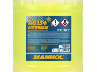 Antigel galben MANNOL 4014 Antifreeze AG13+ (-40 C) Advanced 10L (10,8 kg) foto 1