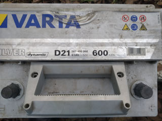 Se vinde: Acumulator b/u, Varta silver dinamic D21, 61 Ah, pornirea 600amperi