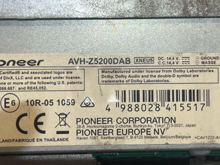 Pioneer avh-z5200dab процессорный 2din.100% original. foto 3