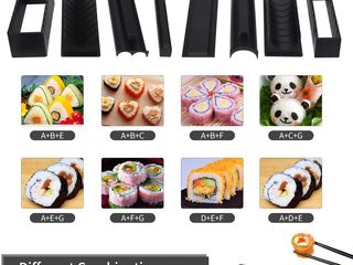 12 buc Kit de preparare sushi Набор для изготовления суши foto 3