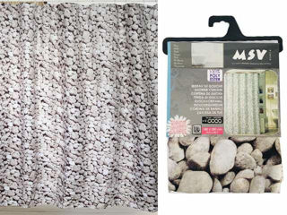 Perdea Pentru Dus 180X200Cm Msv "Pietris", Poliester