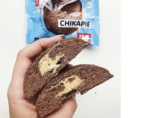 Мягкое Протеиновое печенье Chikalab в шоколаде без сахара - Шоколад с начинкой - 25% Protein foto 2