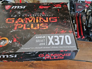 msi x 370 Gaming plus,  AMD ryzen 7 1800x