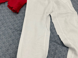 pantaloni cămașă din in foto 2