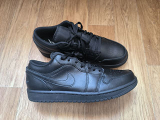 Nike Air Jordan 1 AJ1 Low Shoes Triple Black 553558-093 foto 2