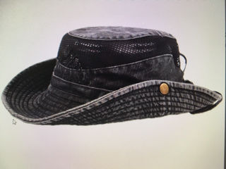 Шляпа солнцезащитная-панама унисекс хлопок реглируемая трансформируемая, размер 56-60см foto 2