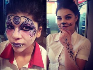 Makeup / machiaj & face painting, grim de Halloween, Макияж и аквагрим, грим на Хэлоуин foto 10