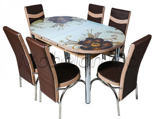 Set de bucatarie. Pretul include masa si scaune. Mai multe modele si culori pe site. foto 15