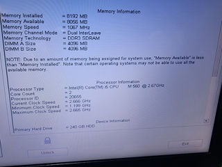 Dell, i5 2,67GHz , 8/240GB SSD, 3000 lei foto 3