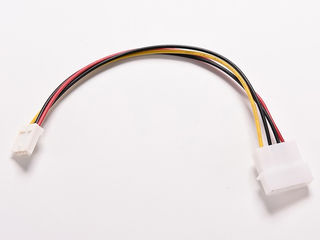 ID-193 - Adapter 1xMolex 4pin to 1xFloppy disk 4pin - Адаптер кабель питания Молекс на Флоппи диск foto 4