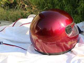 Шлем мото  made in Italia и дождевик мото + куртка красная foto 3