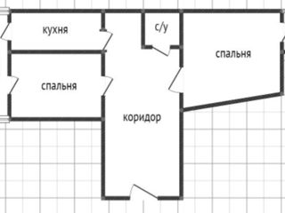 2-х комнатная квартира, 81 м², Центр, Кишинёв
