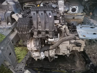 Motor+cutia de viteze+generator+conector tavă de eșapament+suport motor original dacia logan 2019 foto 3