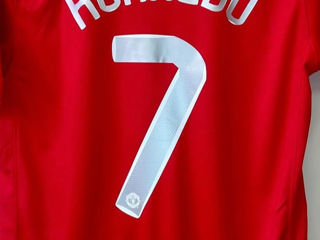 Nike long sleeve ronaldo football kit forma de fotbal manchester united 2008 foto 1
