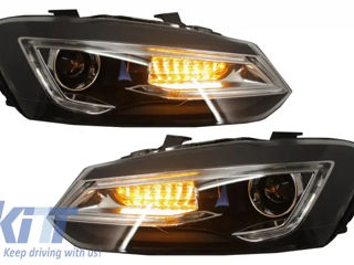 Faruri Led Xenon Hid Compatibil Cu Vw Polo 6r / 6c / 61 (2011-2017) Devil Eye Look foto 3