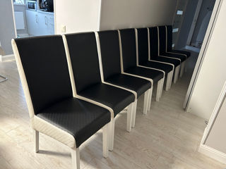 Set de 8 scaune din piele ecologică