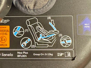 Lionelo - Scaun auto Noa Plus Sand, 0-13 Kg, Cu maner reglabil. Foarte ușoară foto 9