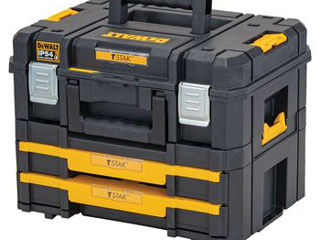 Комплект из 2-х ящиков для инструмента dewalt tstak 2.0 dwst83395-1 foto 1