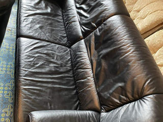 sofa canapea divan din piele naturala foto 3