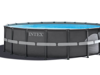 Каркасный бассейн Intex 26330 (549 х 132см) + фильтр насос, лестница, тент, подстилка