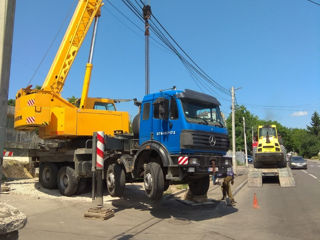 Servicii macara automacara manipulator Crane kran braț 22-55m. Услуги крана автокрана манипулятор foto 2