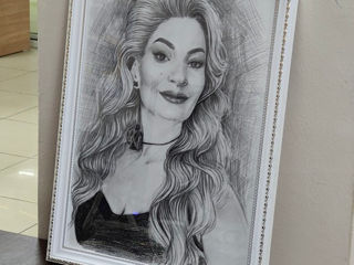 Portrete în creion simplu (grafit), orice format, cu ramă. Păstrează amintirile dragi! foto 9