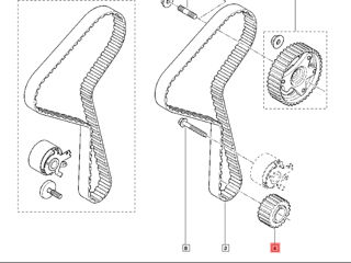 Шкив шестерня коленчатого вала на ГРМ Renault foto 2