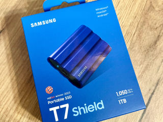 Samsung T7 1TB, Portable SSD, New 2024 up to 1050MB/s, USB 3.2 Gen2. Cutie sigilata.