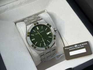 Maurice Lacroix Aikon 42mm Green Automatic Mechanical Date Watch Часы Ceas RRP 2050 Euro фото 2