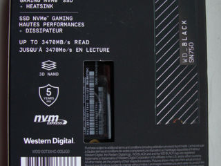 SSD Samsung 980 PRO, 250 GB, PCle 4,0  NVMe M2,  Korea, NOU, sigilat – 1000 lei foto 3