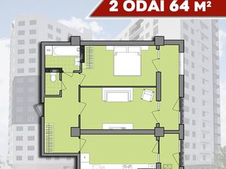 Apartament Rîșcani  2 odăi, ipoteca 7%  de la compania de construcție foto 10